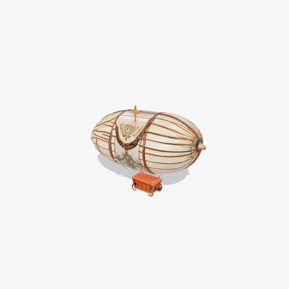 Vintage Steampunk Airship model pack